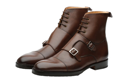 Monk Strap Boots –Dark Brown