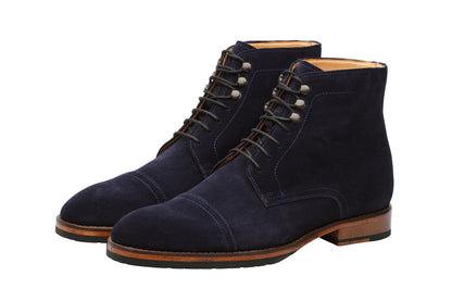 Suede Boots – Navy