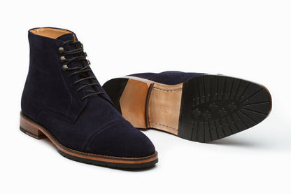 Suede Boots – Navy