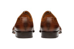 Brogue Oxford With Medallion – Mid Brown & Cognac Suede