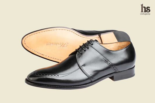 Brogue Saddle Derby – Black