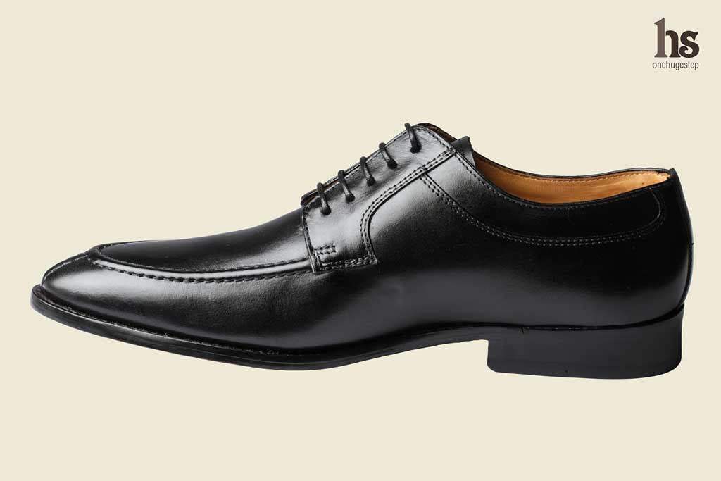 Derby With Cord Stich On The Vamp – Black