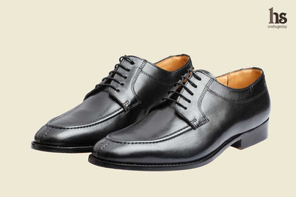 Derby With Cord Stich On The Vamp – Black
