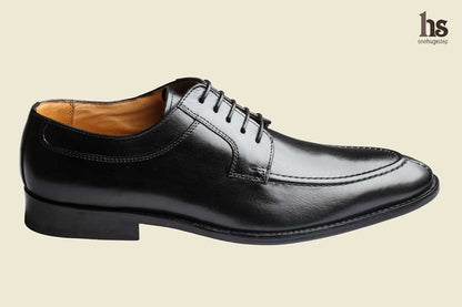 Derby With Cord Stich On The Vamp – Black