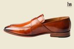 Slip On With Ornamental Strap And Buckle -Tan