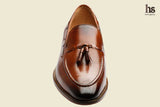 Tassel Loafer With Cord Stich On The Vamp- Tan
