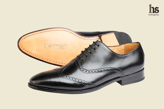 Wing Cap Brogue Oxford- Black