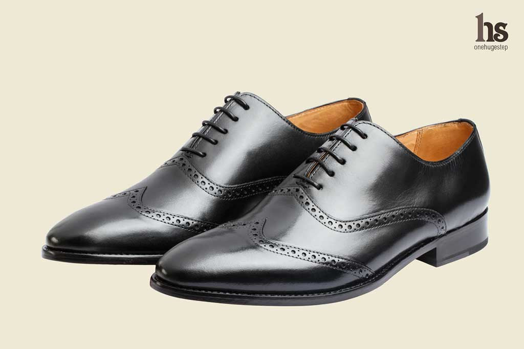 Wing cap top brogue