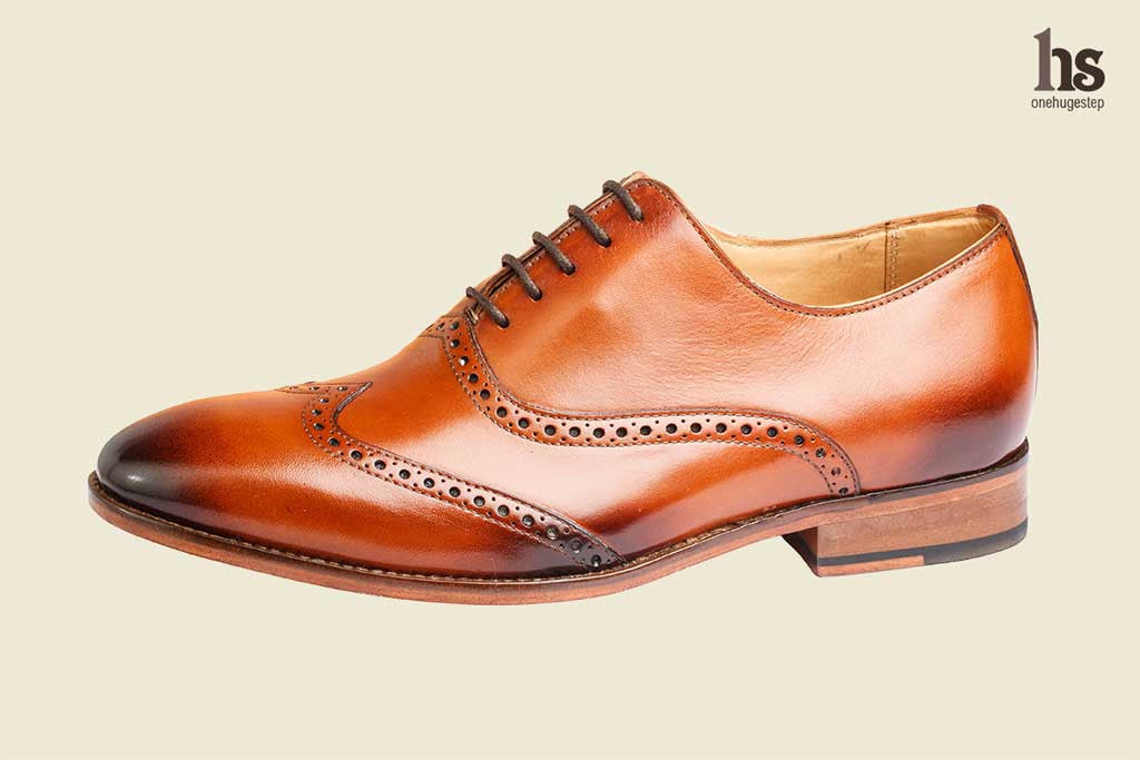 Wing cap top brogue